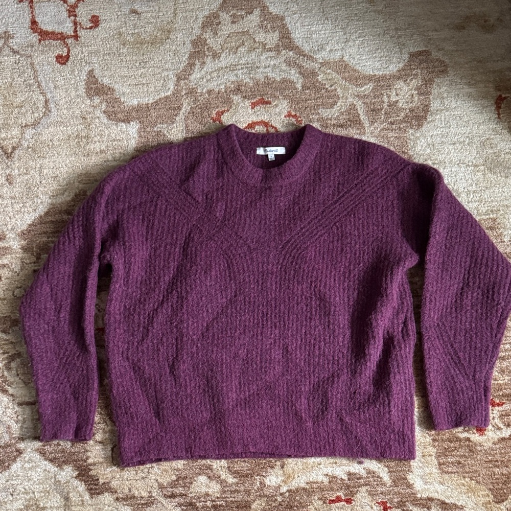 Madewell Purple Knit Sweater